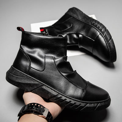 Botas de Cuero para Hombre Versátiles y de Moda - Image 5