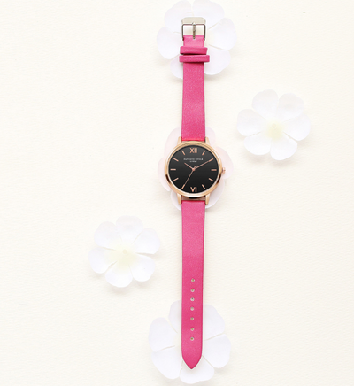 Reloj de Moda para Mujer con Correa de Cuero PU y Detalles Dorado Rosado - Image 18