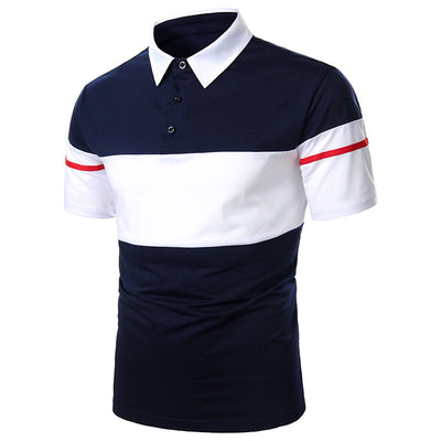 Playera Manga Corta para Hombre con Ribete Bicolor - Image 5