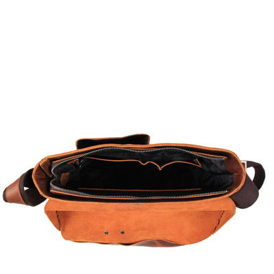 Bolso Mensajero de Cuero Retro para Hombre - Gran Capacidad - Image 15