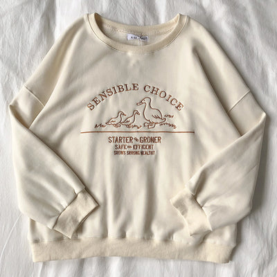 Sudadera Pato Retro con Mangas de Felpa Bordada - Image 12