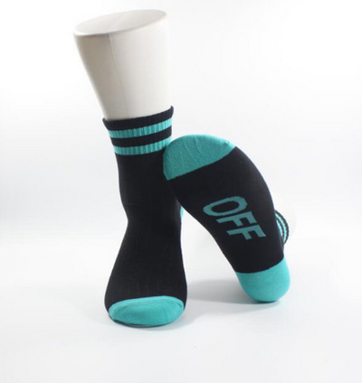 Calcetines Deportivos a Rayas de Algodón Tubo Alto - Image 3