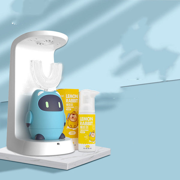 Cepillo de Dientes Eléctrico Infantil en U - Automático Recargable para Niños de 2 a 6 Años