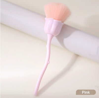 Brocha Aplicadora de Polvo Suelto Rose - Herramienta de Maquillaje Profesional - Image 11
