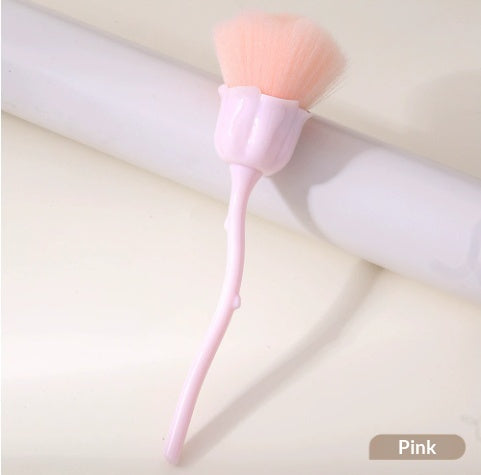 Brocha Aplicadora de Polvo Suelto Rose - Herramienta de Maquillaje Profesional - Image 11