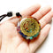 Epoxy synthetic handmade necklace Mix color A