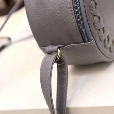 Bolso Redondo Coreano con Borlas - Bandolera de Moda Trendy - Image 3