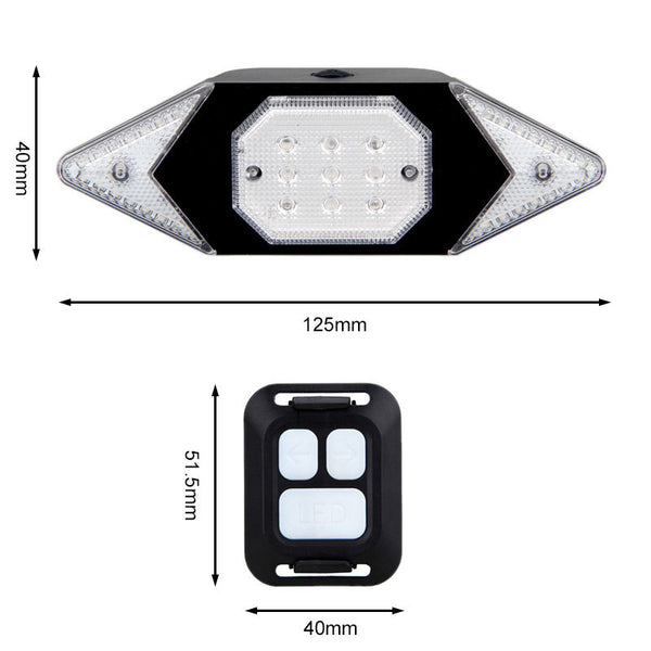 Luz Direccional USB Recargable para Bicicleta