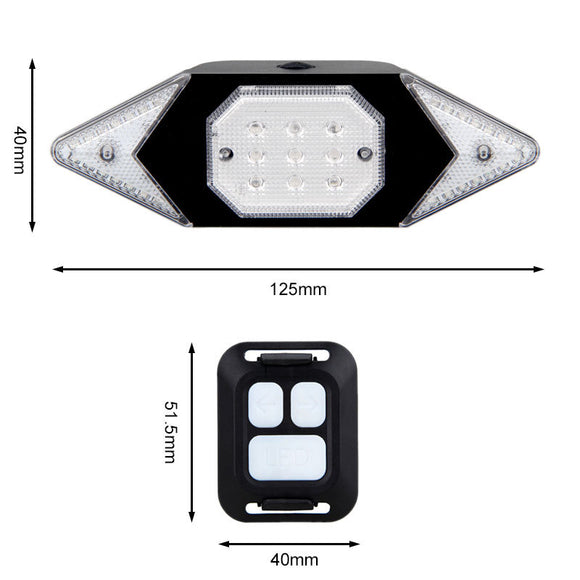 Luz Direccional USB Recargable para Bicicleta