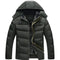 Chaqueta de Plumas con Capucha para Hombre, Corte Slim
