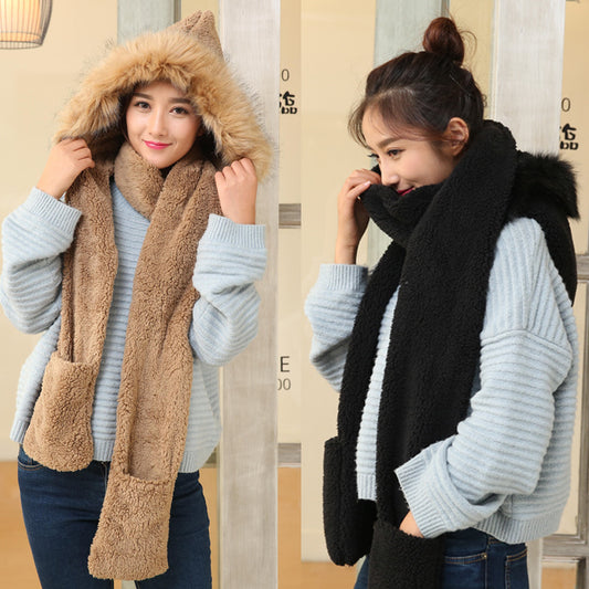 Conjunto Completo de Abrigo: Gorro, Bufanda y Guantes