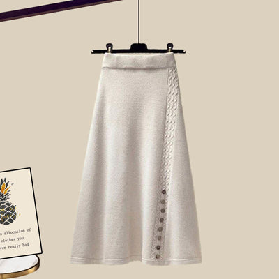Conjunto de Falda y Suéter Elegante para Mujer Madura - Image 17