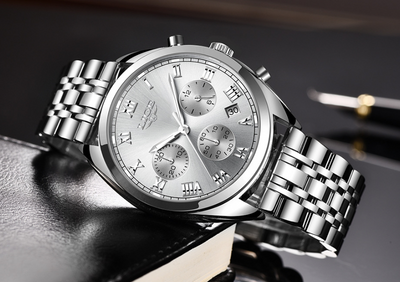 Reloj Deportivo Deportivo de Acero Inoxidable con Esfera Grande Estilo Europeo - Image 16
