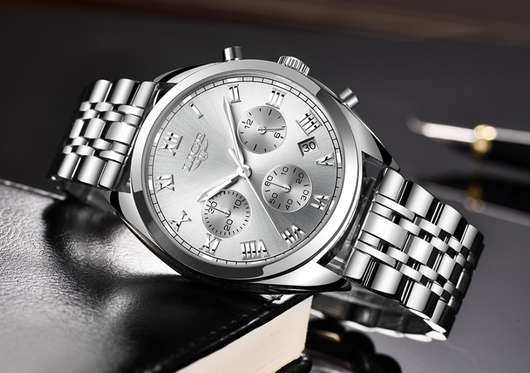 Reloj Deportivo Deportivo de Acero Inoxidable con Esfera Grande Estilo Europeo - Image 16