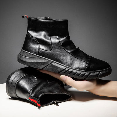 Botas de Cuero para Hombre Versátiles y de Moda - Image 2