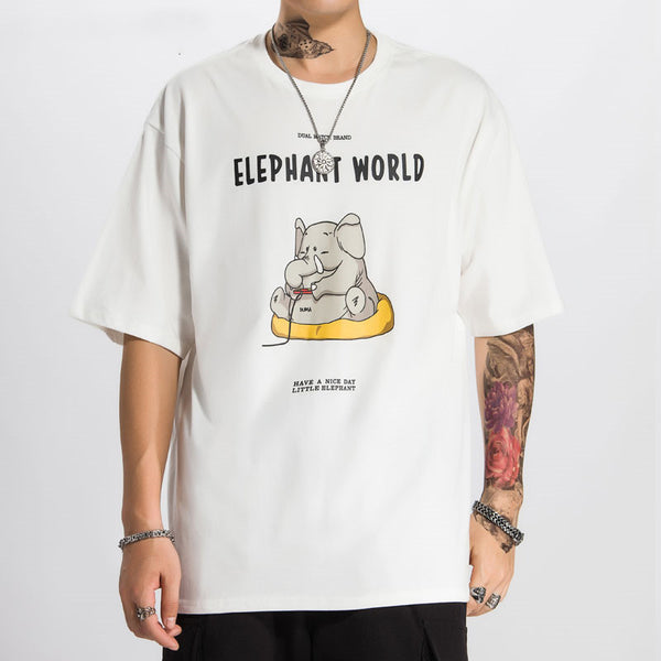 Playera Infantil con Estampado de Elefantito Adorable