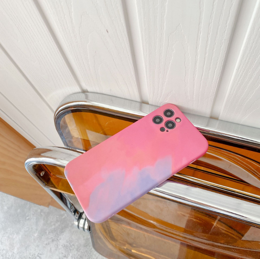 Funda iPhone Degradado Geométrico Pintura al Óleo - Silicona Suave Compatible con iPhone 12, 11, XR y más - Image 11