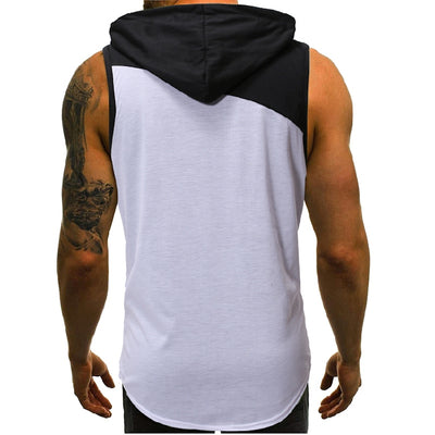 Chaleco Deportivo sin Mangas con Capucha y Combinación de Colores para Verano - Image 8