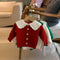 Cardigan Escolar Coreano para Niñas con Solapa
