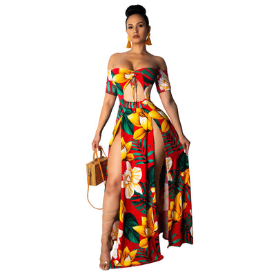 Vestido Tubo Estampado con Abertura Lateral - Image 10