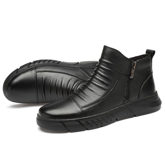 Botas de Cuero Vacuno Casual - Estilo Versátil y Duradero - Image 2