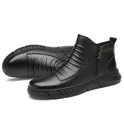 Botas de Cuero Vacuno Casual - Estilo Versátil y Duradero - Image 2