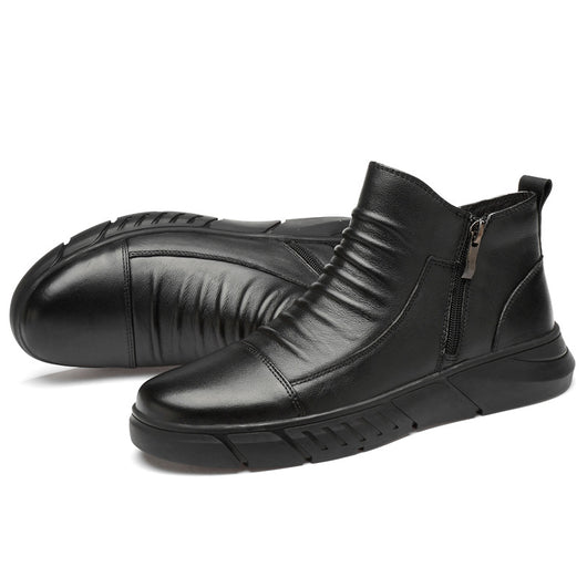 Botas de Cuero Vacuno Casual - Estilo Versátil y Duradero - Image 2