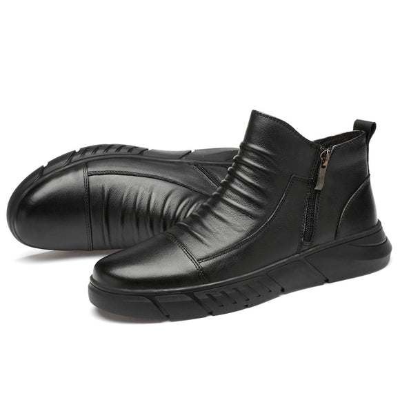 Botas de Cuero Vacuno Casual - Estilo Versátil y Duradero