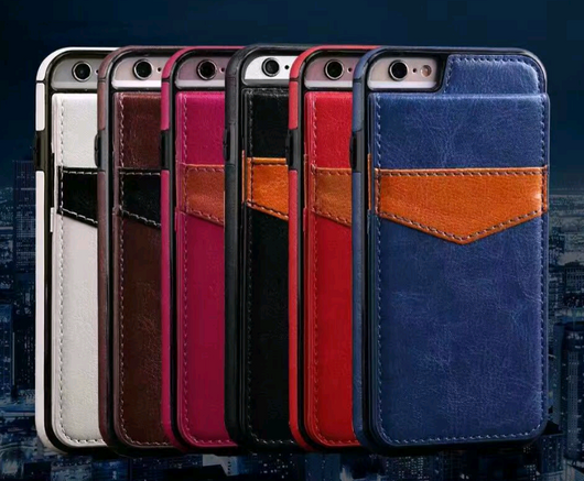 Funda iPhone X con Soporte y Cartera de Cuero Patrón Crazy Horse - Image 6