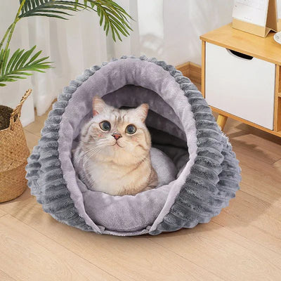 Cama Túnel Concha para Gatos - Nido Cálido y Acogedor Todo Clima - Image 17