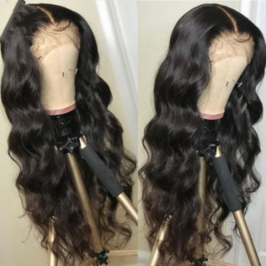 Peluca Ondulada Mediana con Ondas Negras Voluminosas - Image 4