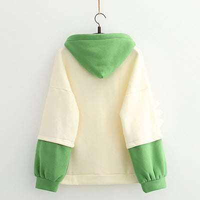 Sudadera con Capucha Color Block y Forro Polar Cálido - Image 2