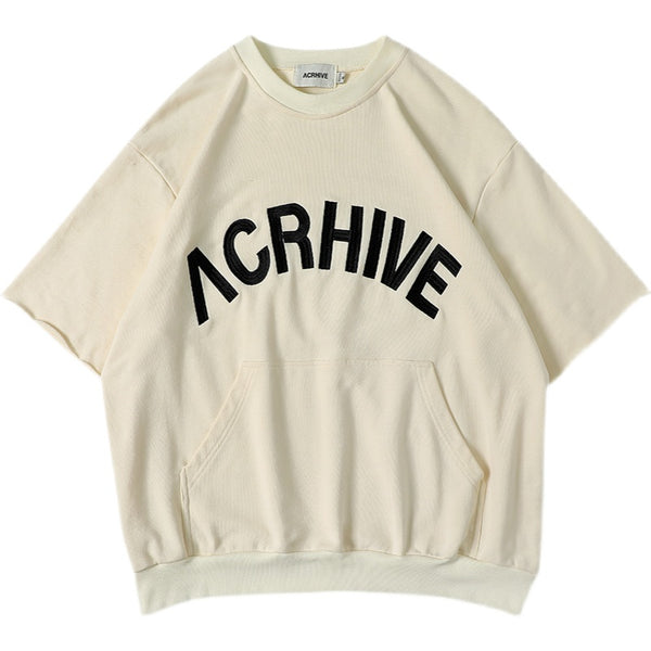 Camiseta Oversized con Bordado de Letras - Tendencia Instagram - Image 3