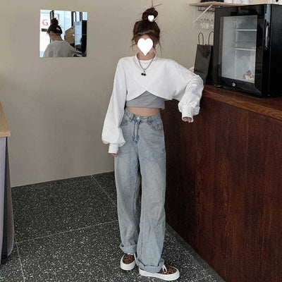 Conjunto de Dos Piezas: Suéter Irregular con Chaleco para Mujer - Image 11