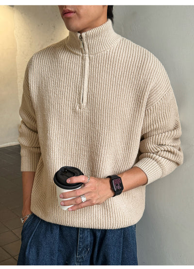 Suéter Cuello Alto con Cierre de Hombre para Otoño Invierno - Image 34