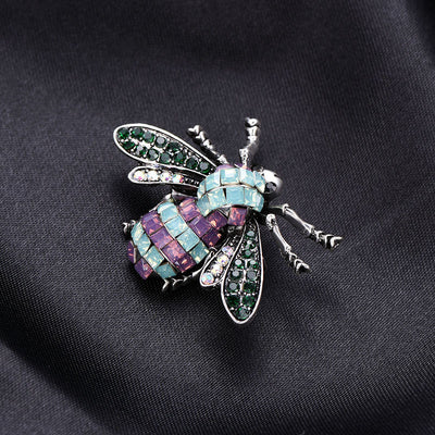 Broche de Cristal Incrustado con Insectos - Accesorio de Moda Personalizado - Image 5