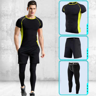 Conjunto Deportivo Hombre Manga Corta Stretch Secado Rápido - Image 12