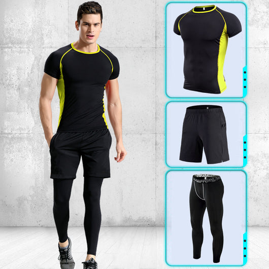 Conjunto Deportivo Hombre Manga Corta Stretch Secado Rápido - Image 12