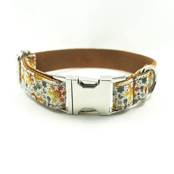 Collar Navideño Dorado para Mascotas