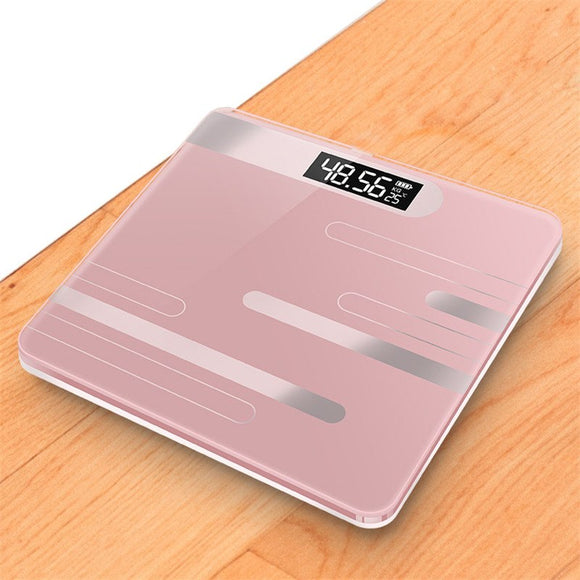 Báscula Digital Inteligente de Baño con Pantalla LCD y Carga USB