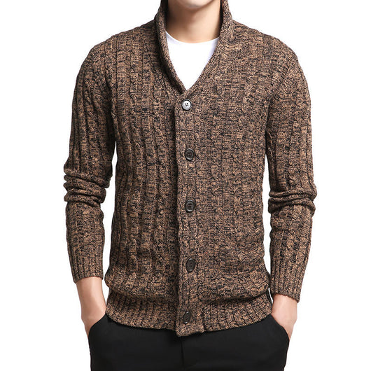 Cardigan de Algodón para Hombre - Suéter Tejido con Botones - Image 4