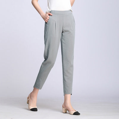 Pantalones Harem Casuales de Corte 7/8 - Image 8