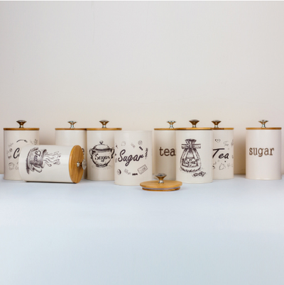 Set de 3 Frascos de Almacenamiento para Té, Café y Azúcar - Image 11