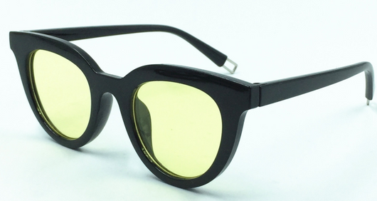 White vintage cat-eye sunglasses with dark lenses, angled on a clean white background. - Image 14