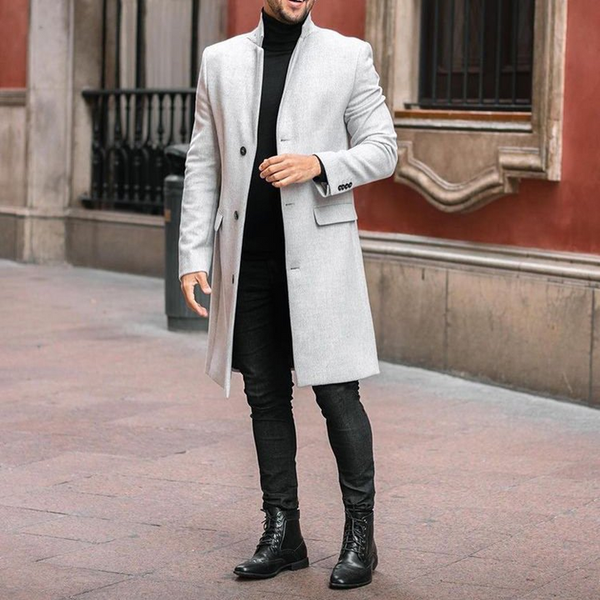 Saco de Negocios Cuello Solapa Clásico para Hombre