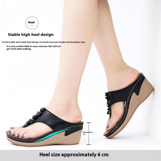 Pantuflas Tipo Chanclas con Plataforma Gruesa y Tacón Alto Antideslizantes - Image 2