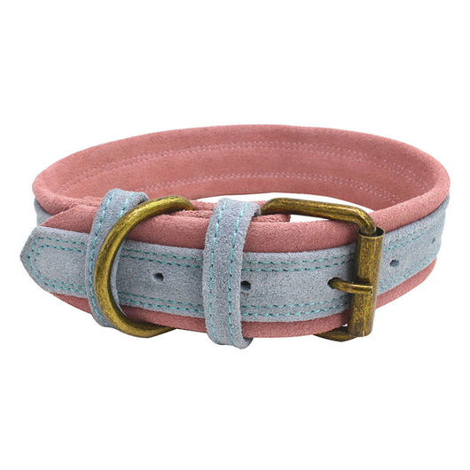 Collar para Mascota de Cuero Nobuk con Doble Contraste de Color - Image 8