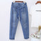 Pantalones Vaqueros Talle Alto Talla Grande con Detalles Rotos