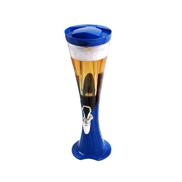 Dispensador de Bebidas Torre 1.5L Desmontable para Vino, Cerveza y Jugos