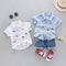 Traje de dos piezas de manga corta para niños